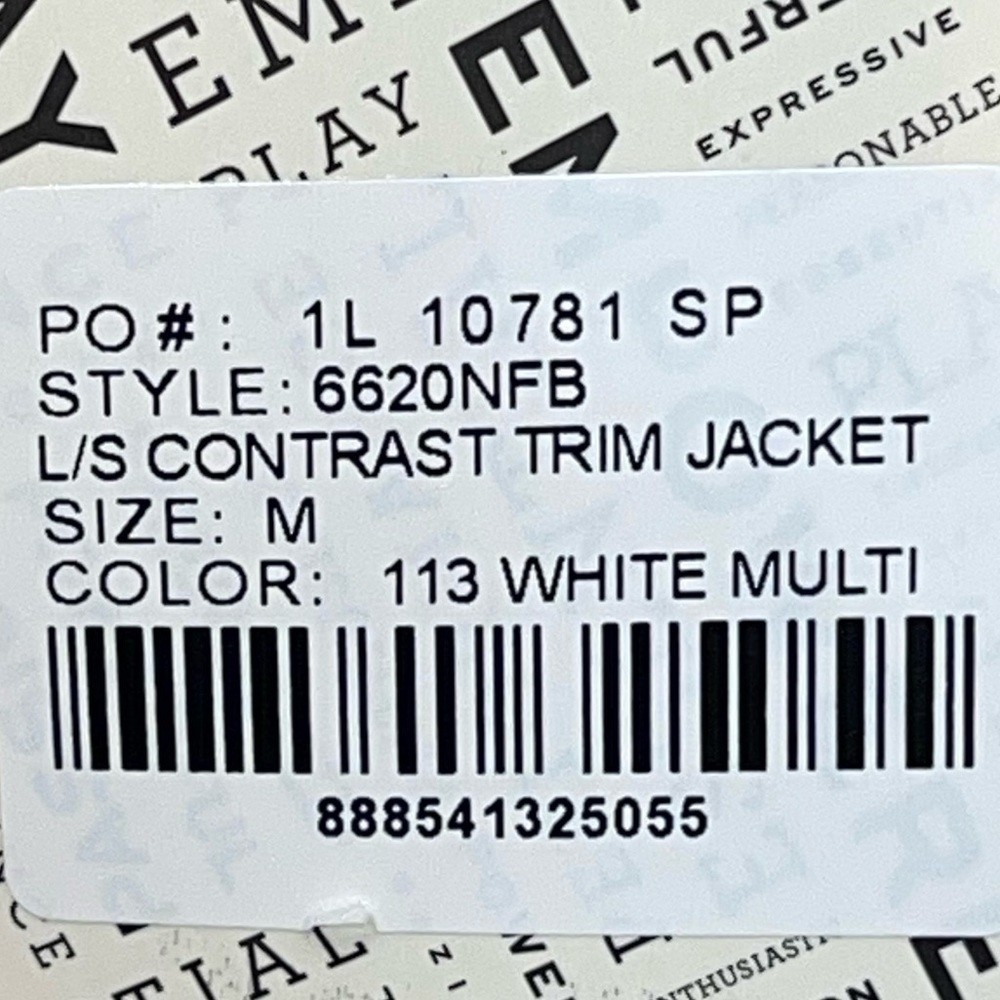 NWT- EP NY Golf Pro Long Sleeve Contrast Tape Trim Women's Golf Jacket. Size M - Picture 6 of 6
